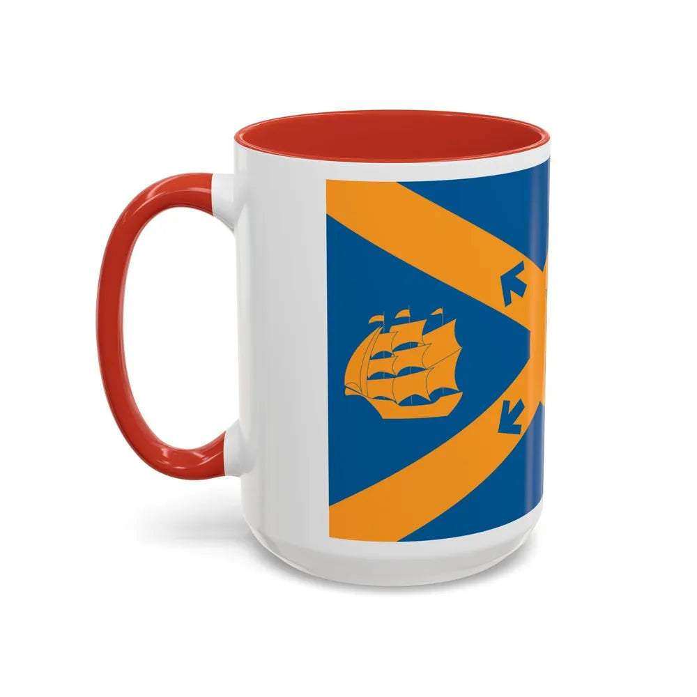 Flag of Halifax Canada - Accent Coffee Mug-Go Mug Yourself