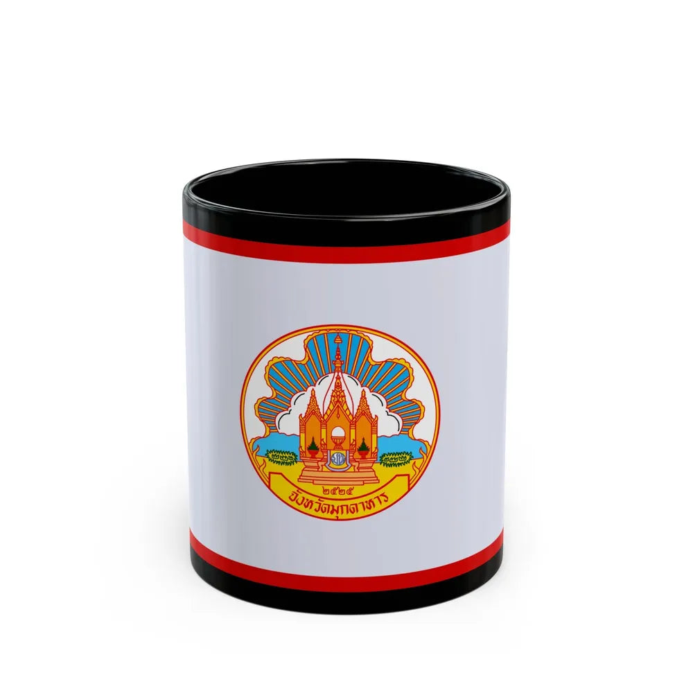 Flag of Mokdahan Province Thailand - Black Coffee Mug-11oz-Go Mug Yourself