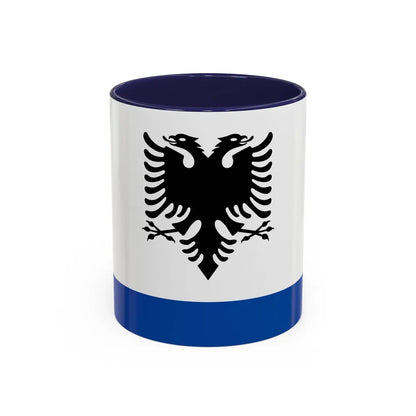 Government Ensign of Albania - Accent Coffee Mug-11oz-Navy-Go Mug Yourself