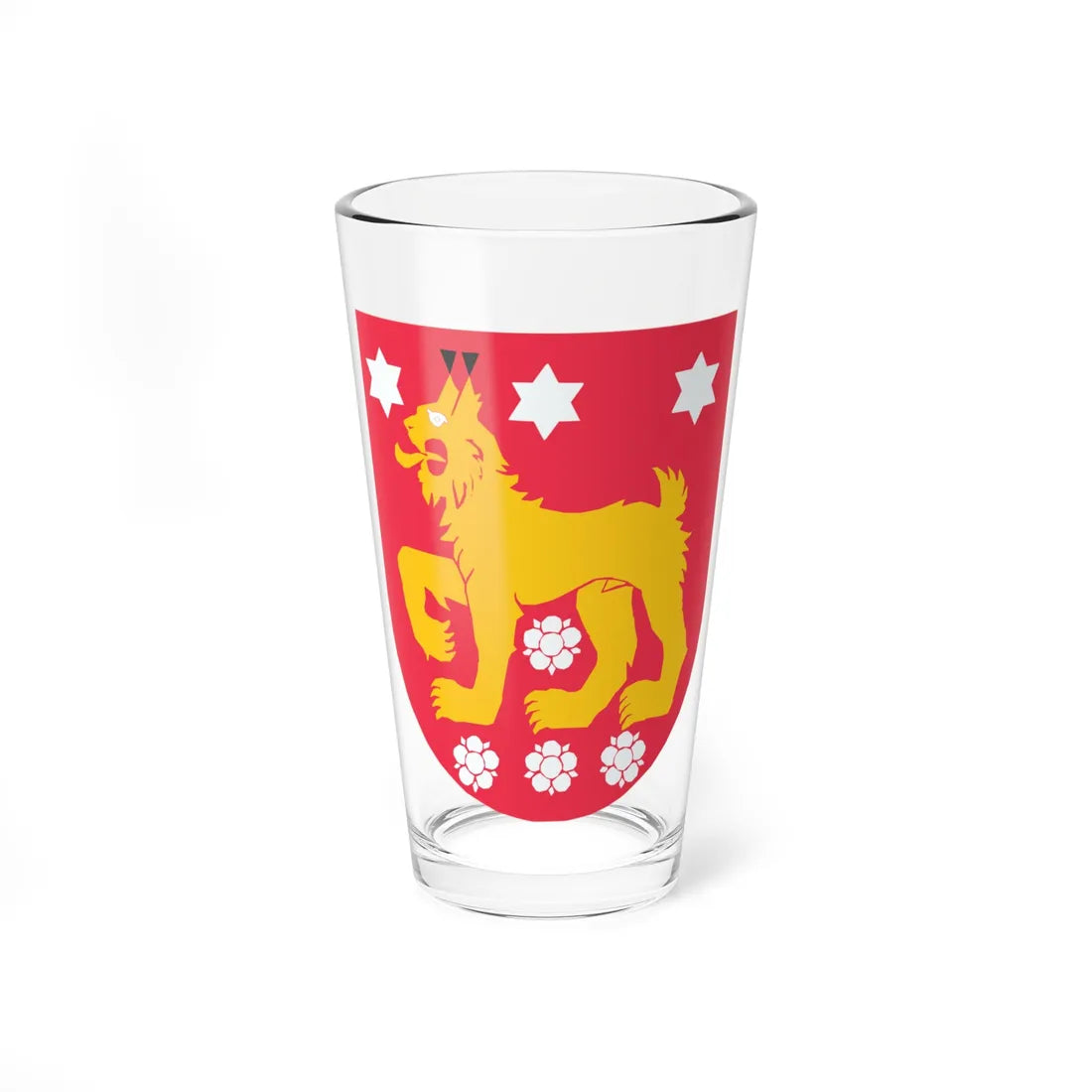 Egentliga Tavastlands vapen (Finland) (Coat of Arms) Pint Glass 16oz 16oz - Go Mug Yourself