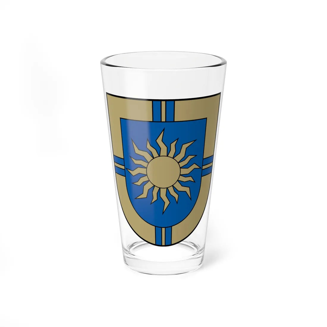 Ķeguma novads COA (Latvia) (Coat of Arms) Pint Glass 16oz 16oz - Go Mug Yourself