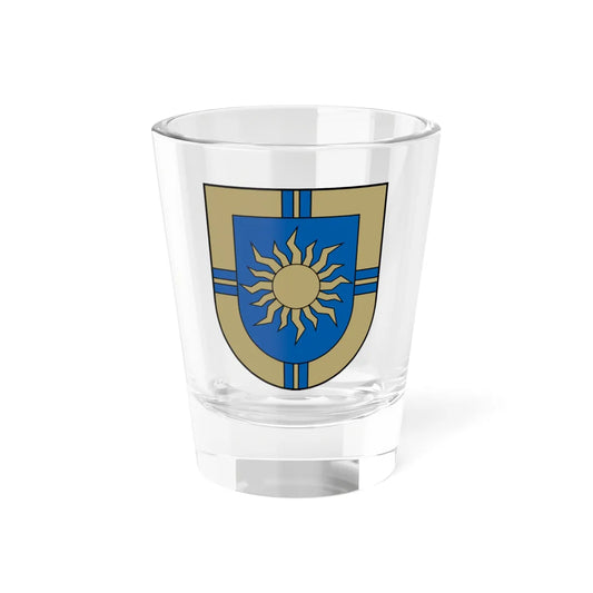 Ķeguma novads COA (Latvia) (Coat of Arms) Shot Glass 1.5oz 1.5oz - Go Mug Yourself