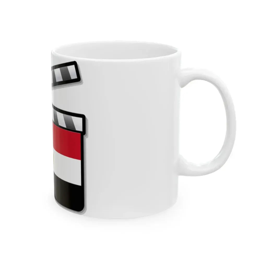 Egypt film clapperboard (Egypt) White Coffee Mug - Go Mug Yourself