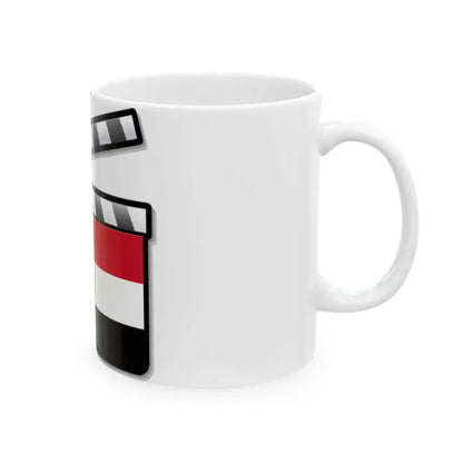 Egypt film clapperboard (Egypt) White Coffee Mug - Go Mug Yourself