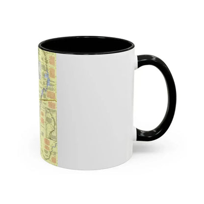 Egypt - Nile Valley, Land of the Pharaohs (1965) (Map) Accent Coffee Mug - Go Mug Yourself