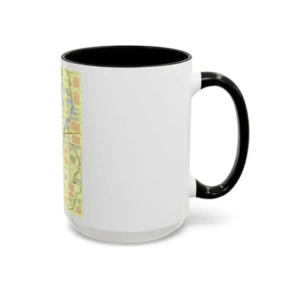 Egypt - Nile Valley, Land of the Pharaohs (1965) (Map) Accent Coffee Mug - Go Mug Yourself