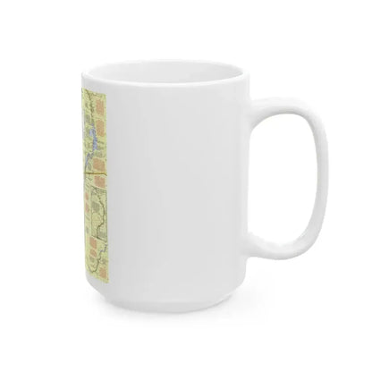 Egypt - Nile Valley, Land of the Pharaohs (1965) (Map) White Coffee Mug - Go Mug Yourself