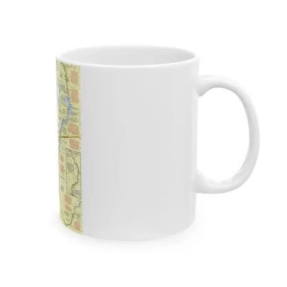 Egypt - Nile Valley, Land of the Pharaohs (1965) (Map) White Coffee Mug - Go Mug Yourself