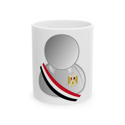 Egypt politic personality icon (Egypt) White Coffee Mug 11oz - Go Mug Yourself
