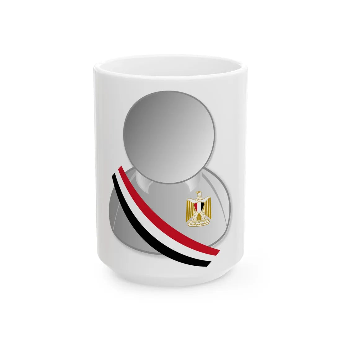 Egypt politic personality icon (Egypt) White Coffee Mug 15oz - Go Mug Yourself