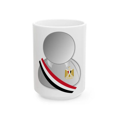 Egypt politic personality icon (Egypt) White Coffee Mug 15oz - Go Mug Yourself