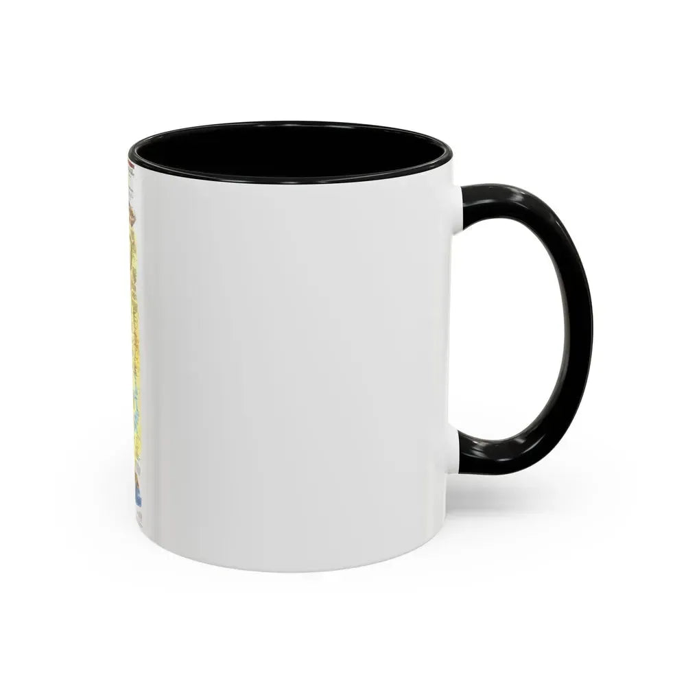 Egypt's Nile Valley- The South (1995) (Map) Accent Coffee Mug - Go Mug Yourself