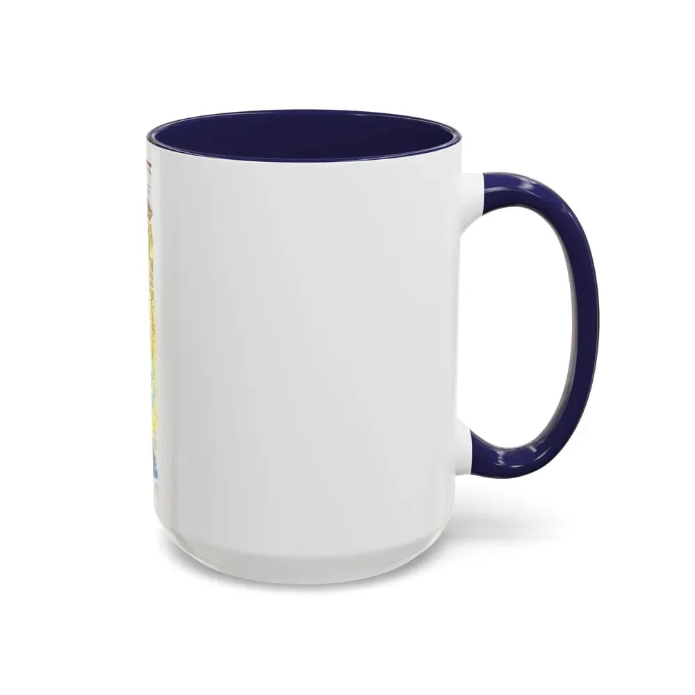 Egypt's Nile Valley- The South (1995) (Map) Accent Coffee Mug - Go Mug Yourself