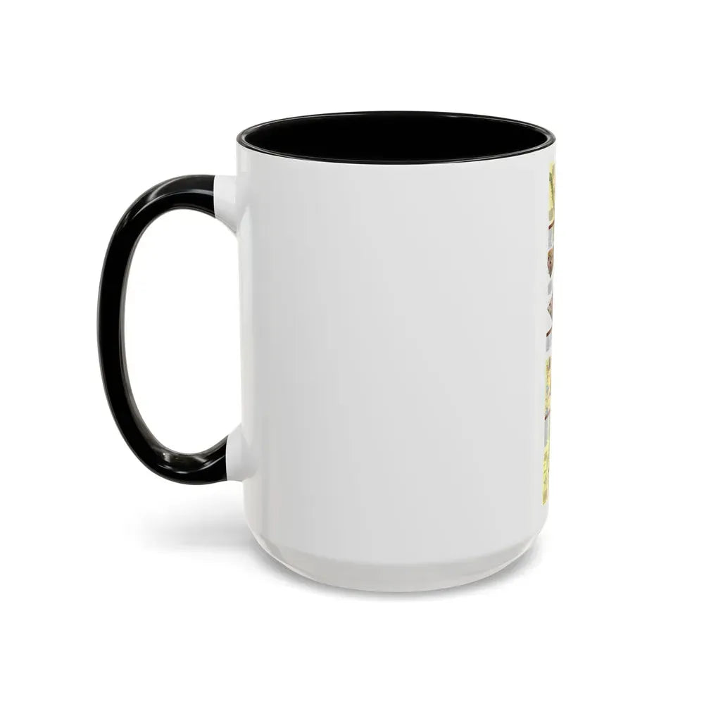 Egypt's Nile Valley- The South (1995) (Map) Accent Coffee Mug - Go Mug Yourself