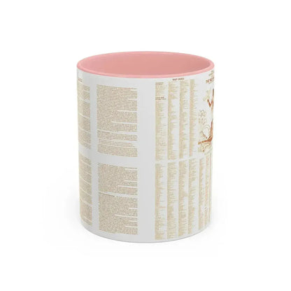 Egypt - Your Introduction to Ancient (1965) (Map) Accent Coffee Mug 11oz Pink - Go Mug Yourself