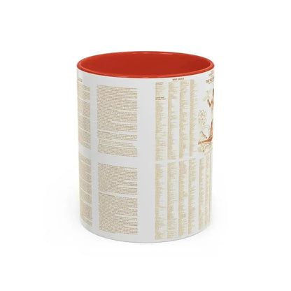 Egypt - Your Introduction to Ancient (1965) (Map) Accent Coffee Mug 11oz Red - Go Mug Yourself