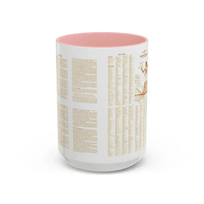 Egypt - Your Introduction to Ancient (1965) (Map) Accent Coffee Mug 15oz Pink - Go Mug Yourself