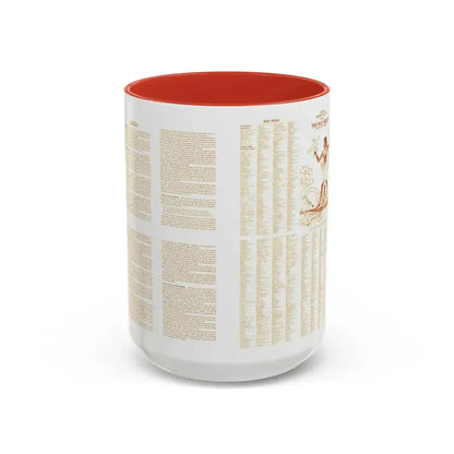 Egypt - Your Introduction to Ancient (1965) (Map) Accent Coffee Mug 15oz Red - Go Mug Yourself