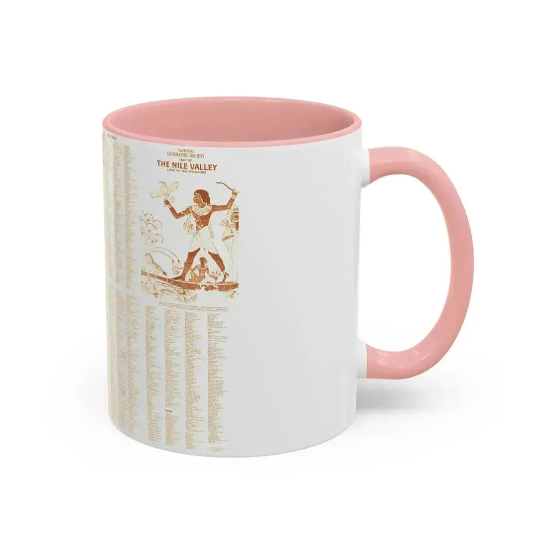Egypt - Your Introduction to Ancient (1965) (Map) Accent Coffee Mug - Go Mug Yourself