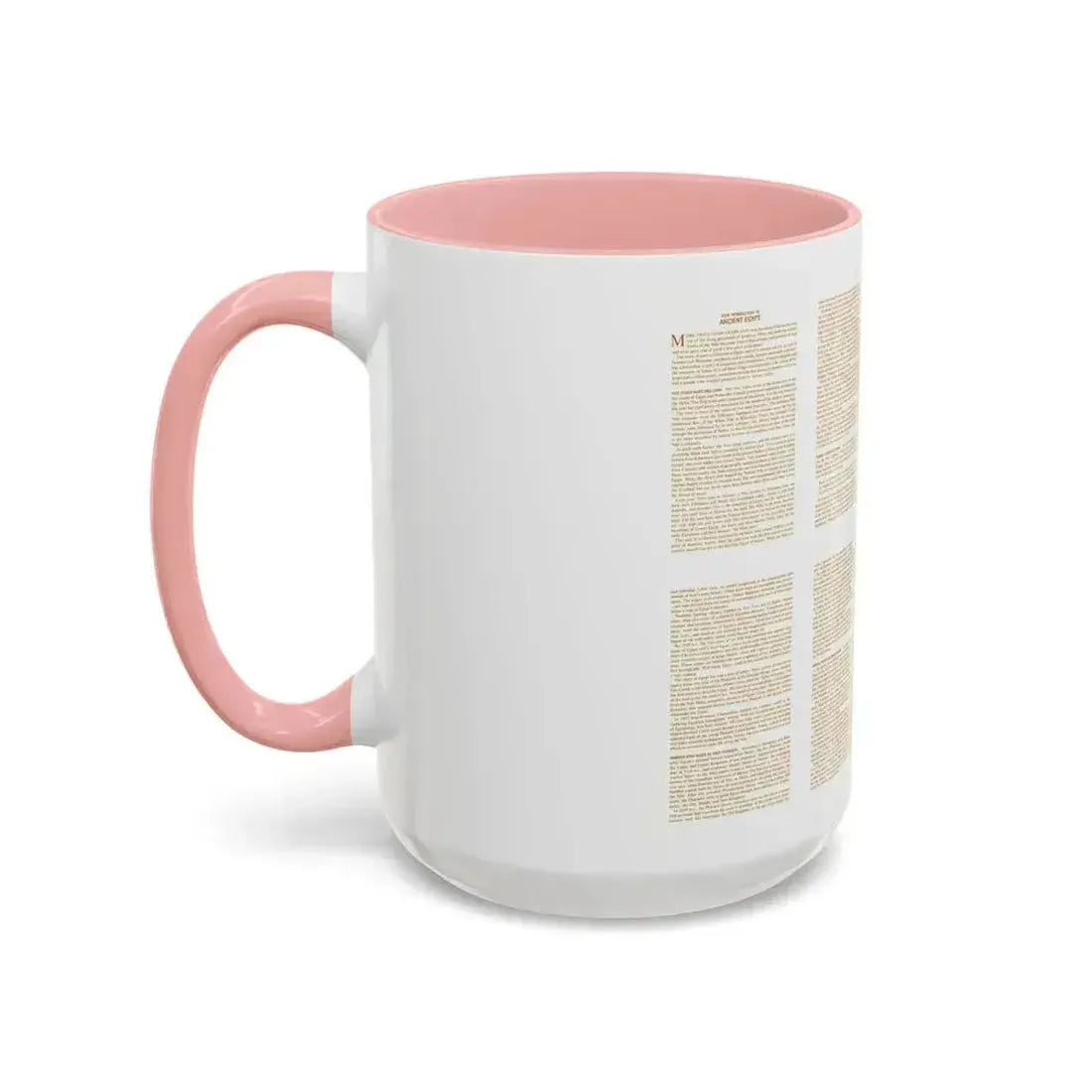 Egypt - Your Introduction to Ancient (1965) (Map) Accent Coffee Mug - Go Mug Yourself