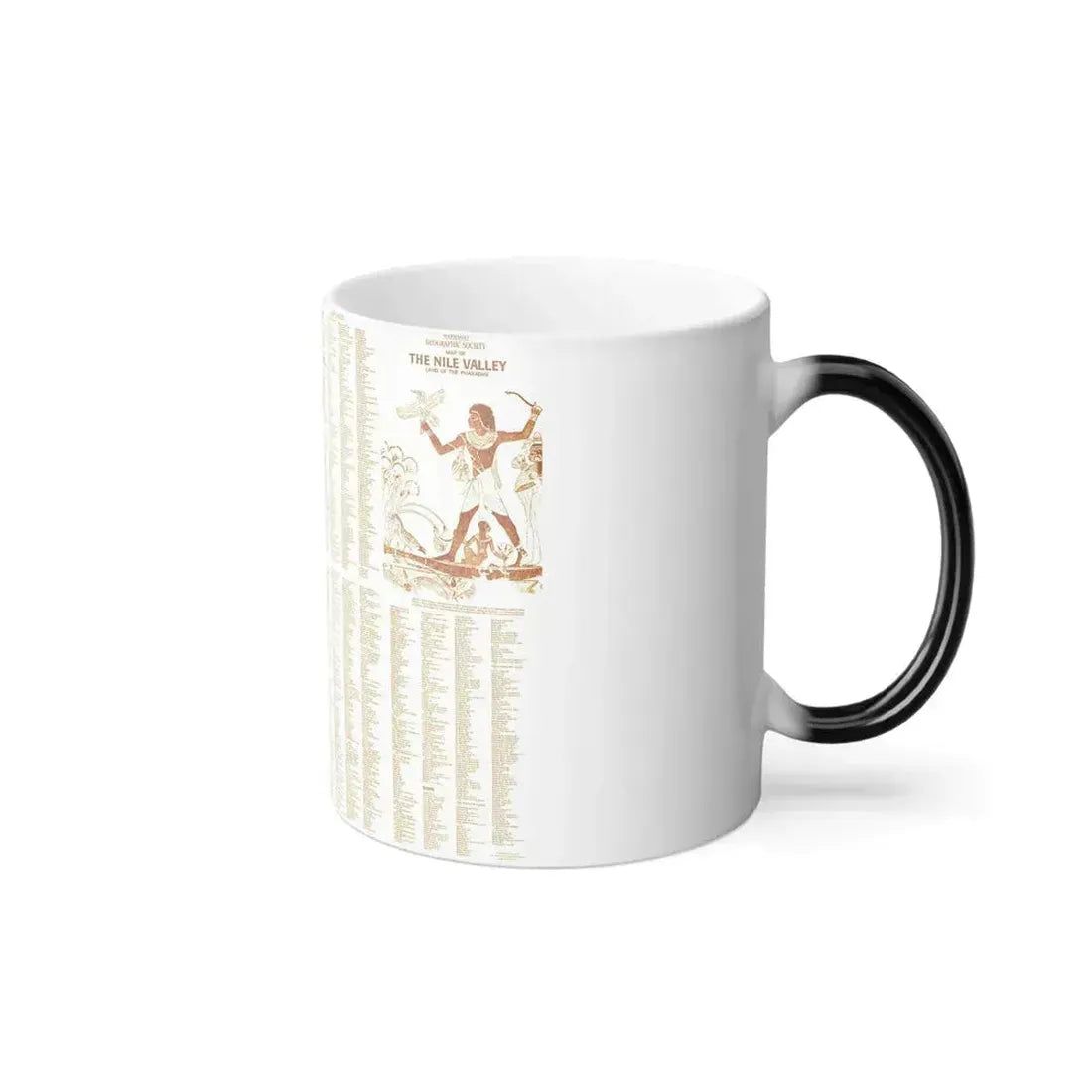 Egypt - Your Introduction to Ancient (1965) (Map) Color Changing Mug 11oz - Go Mug Yourself