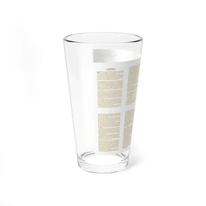 Egypt - Your Introduction to Ancient (1965) (Map) Pint Glass 16oz - Go Mug Yourself