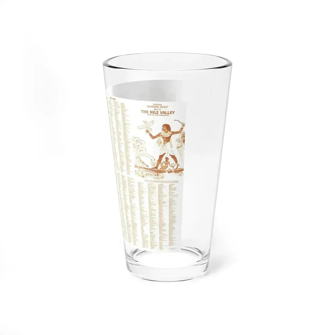 Egypt - Your Introduction to Ancient (1965) (Map) Pint Glass 16oz - Go Mug Yourself