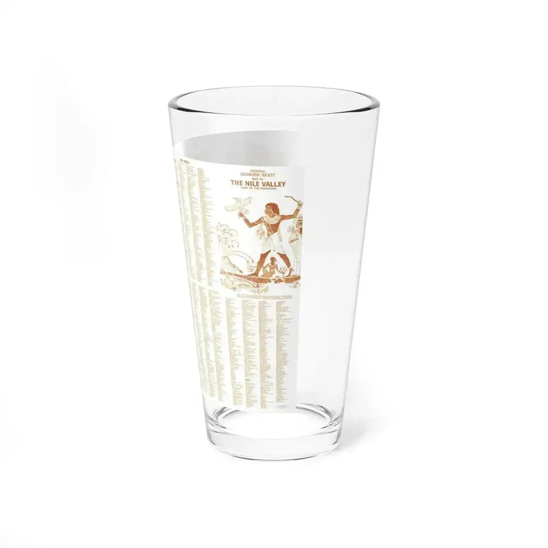 Egypt - Your Introduction to Ancient (1965) (Map) Pint Glass 16oz - Go Mug Yourself