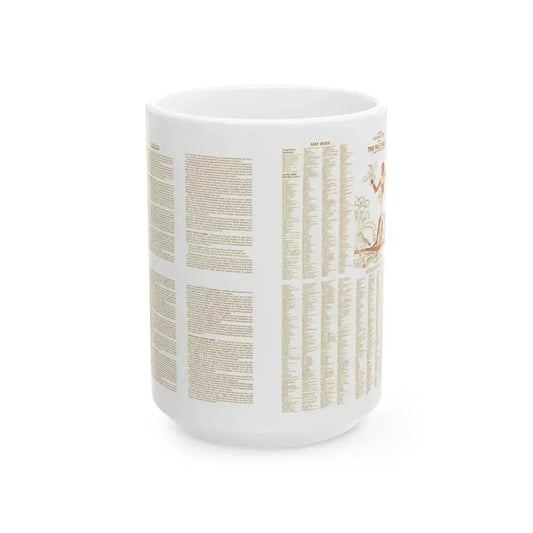 Egypt - Your Introduction to Ancient (1965) (Map) White Coffee Mug 15oz - Go Mug Yourself