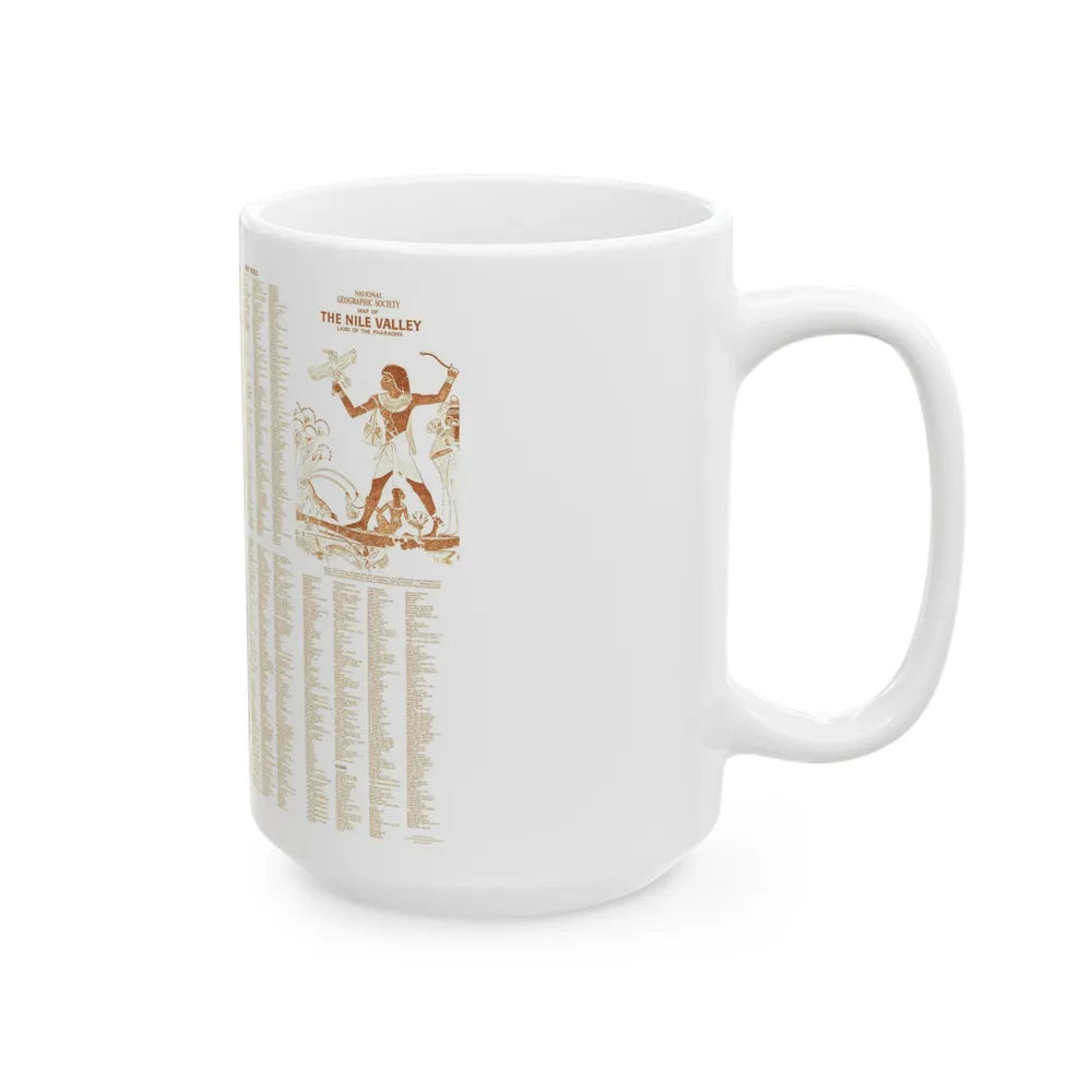 Egypt - Your Introduction to Ancient (1965) (Map) White Coffee Mug-Go Mug Yourself