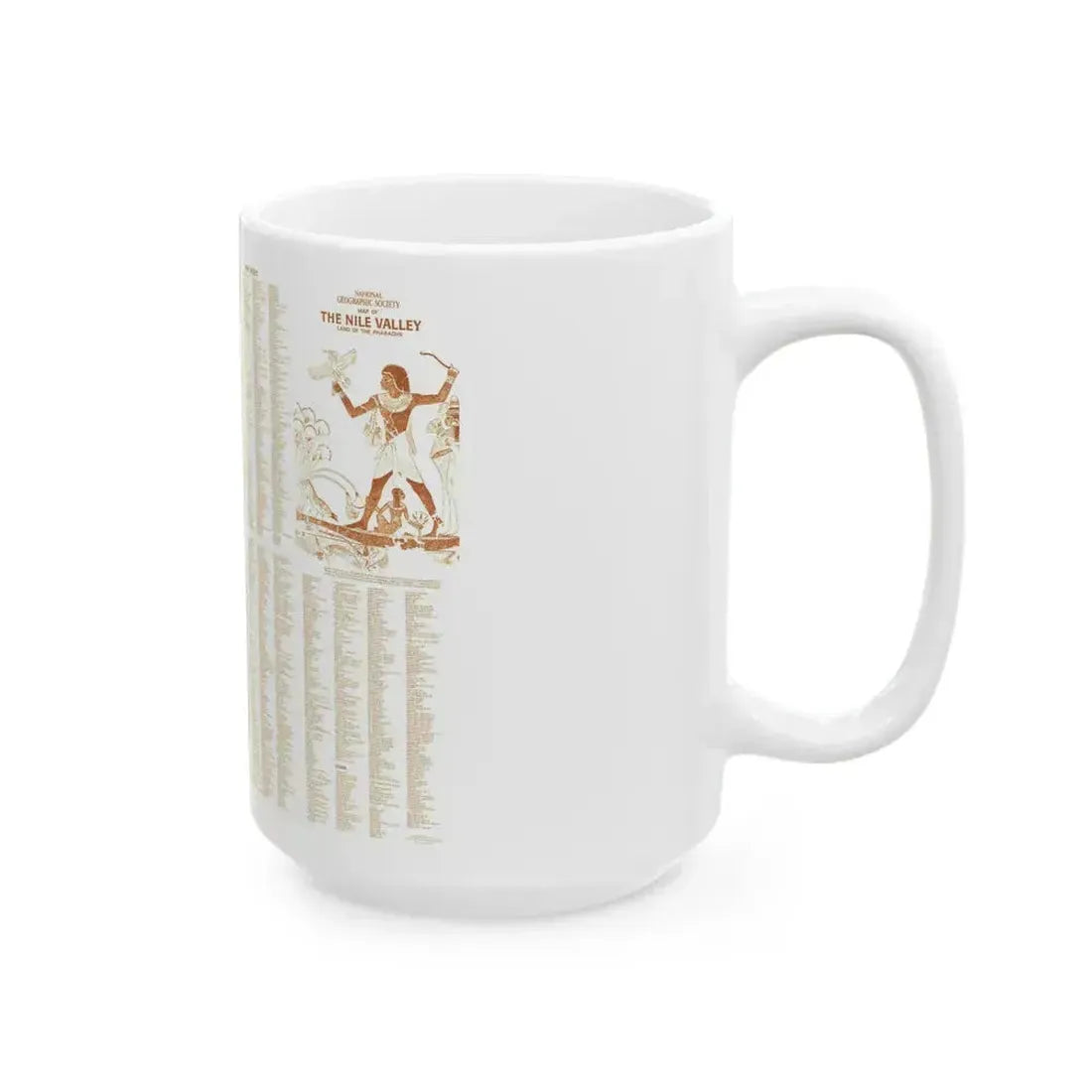 Egypt - Your Introduction to Ancient (1965) (Map) White Coffee Mug - Go Mug Yourself