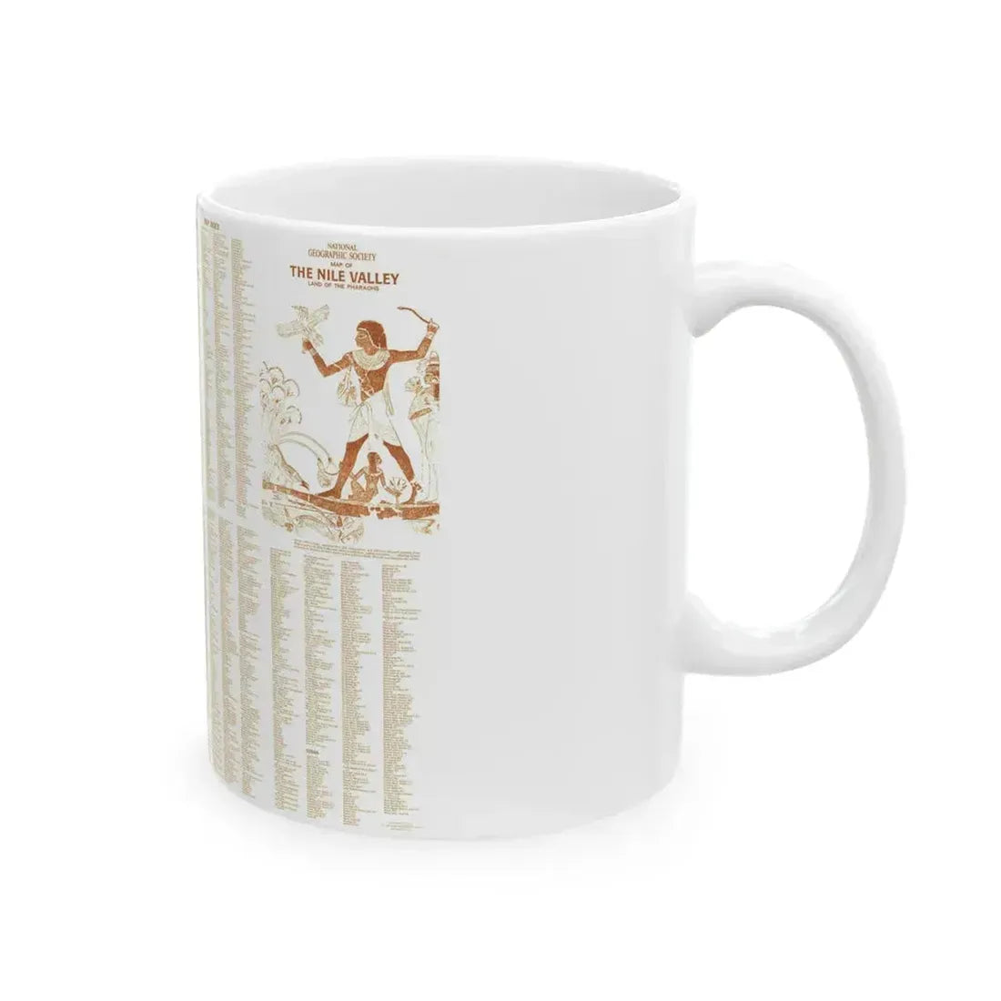 Egypt - Your Introduction to Ancient (1965) (Map) White Coffee Mug - Go Mug Yourself