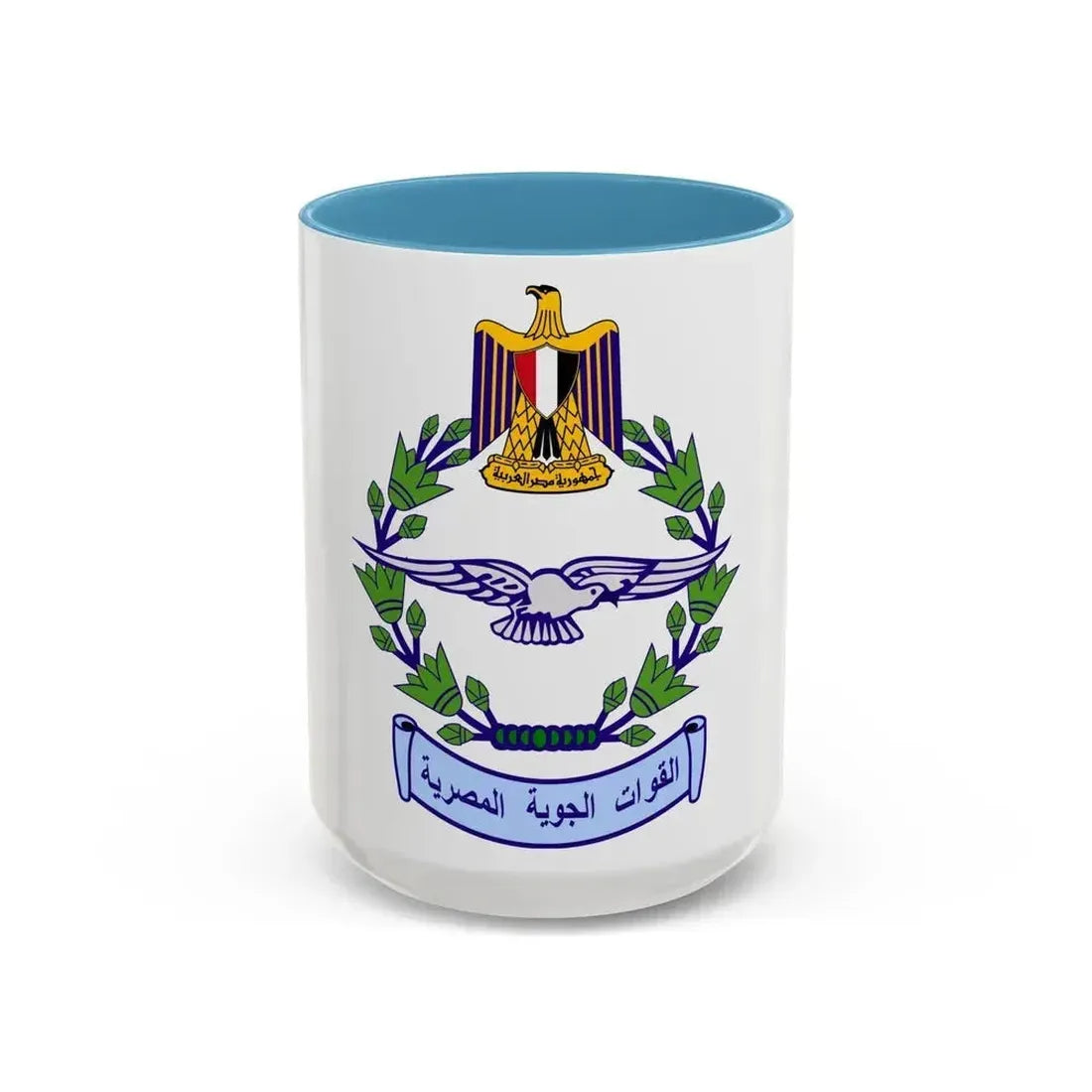 Egyptian Air Force - Accent Coffee Mug 15oz Light Blue - Go Mug Yourself