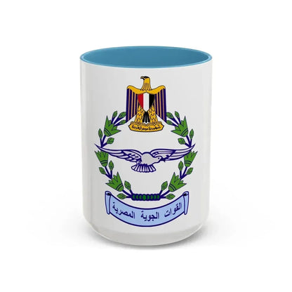 Egyptian Air Force - Accent Coffee Mug 15oz Light Blue - Go Mug Yourself