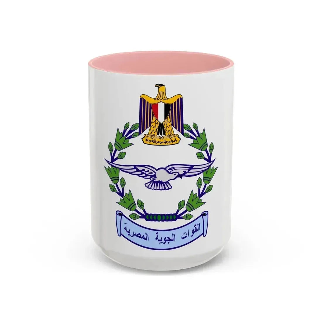 Egyptian Air Force - Accent Coffee Mug 15oz Pink - Go Mug Yourself