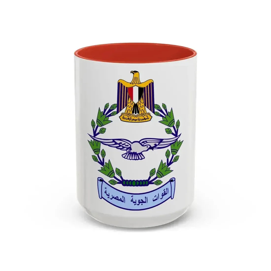 Egyptian Air Force - Accent Coffee Mug 15oz Red - Go Mug Yourself