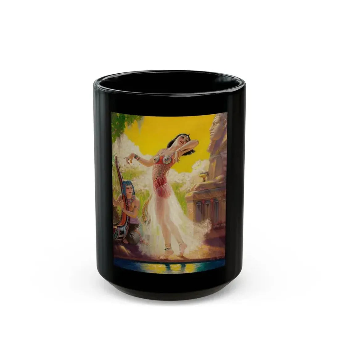 Egyptian Dancer - Black Coffee Mug 15oz - Go Mug Yourself