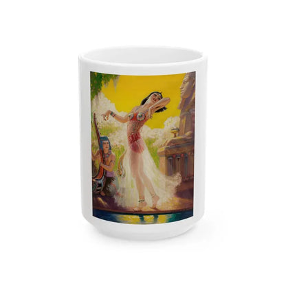 Egyptian Dancer - White Coffee Mug 15oz - Go Mug Yourself