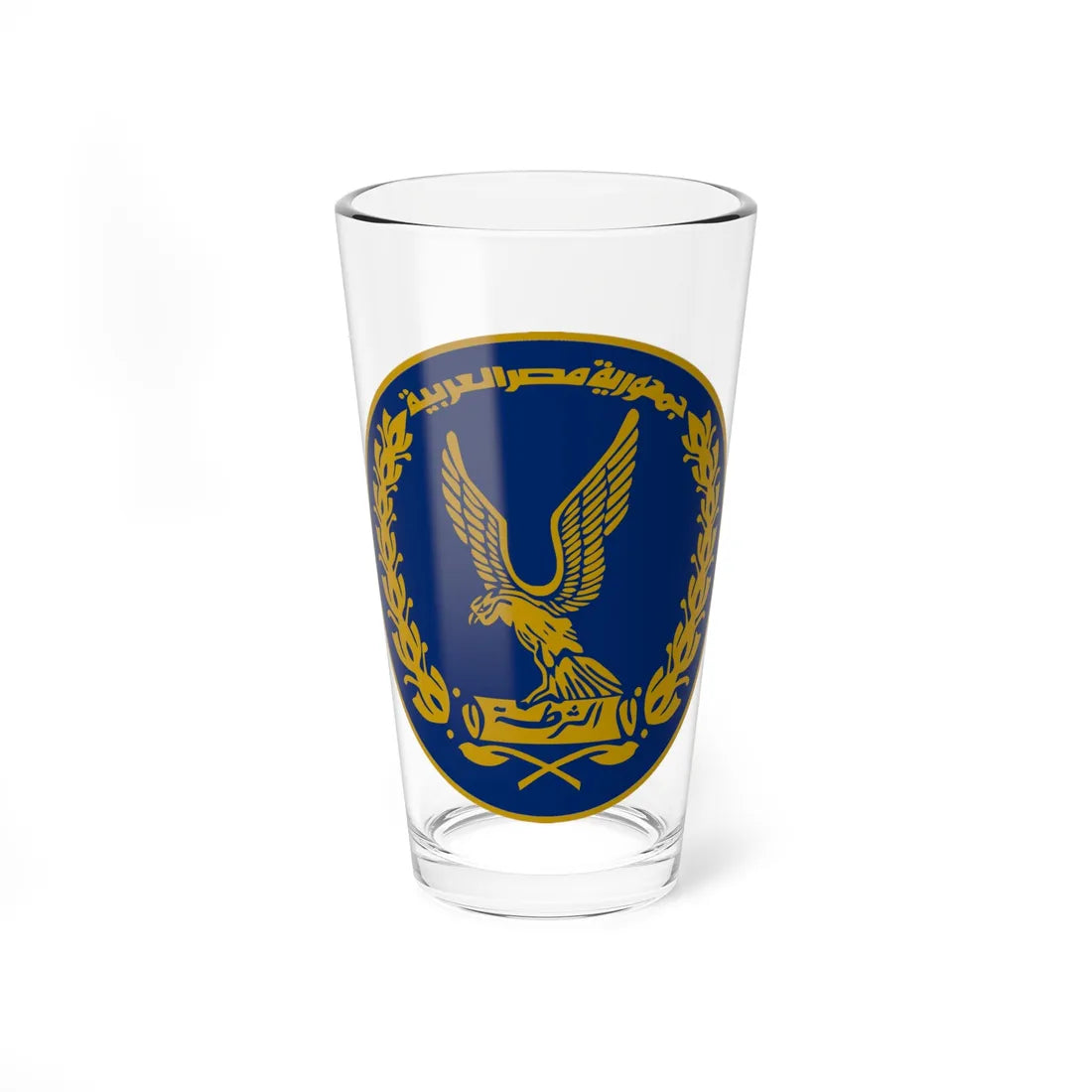 Egyptian Police Emblem (Egypt) (Coat of Arms) Pint Glass 16oz 16oz - Go Mug Yourself