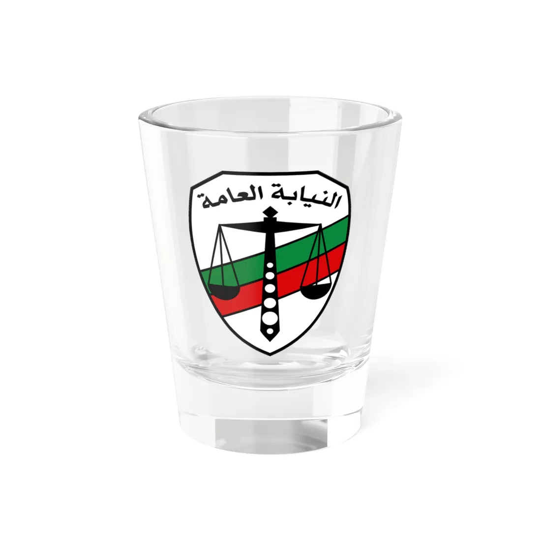 Egyptian Public Prosecution Emblem (Egypt) (Coat of Arms) Shot Glass 1.5oz 1.5oz - Go Mug Yourself