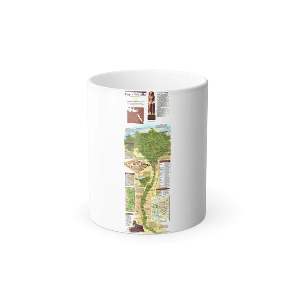 Egypt's Nile Valley- The North (1995) (Map) Color Changing Mug 11oz-Go Mug Yourself