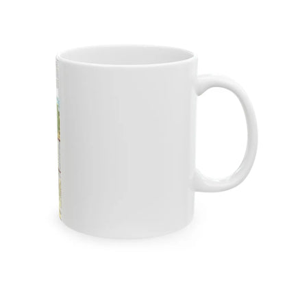 Egypt's Nile Valley- The North (1995) (Map) White Coffee Mug-Go Mug Yourself