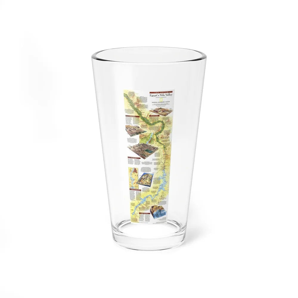 Egypt's Nile Valley- The South (1995) (Map) Pint Glass 16oz-16oz-Go Mug Yourself