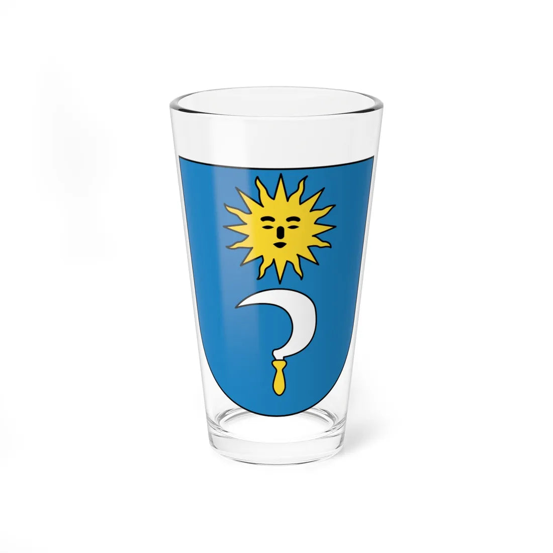 Ehrikon coat of arms (Switzerland) (Coat of Arms) Pint Glass 16oz 16oz - Go Mug Yourself