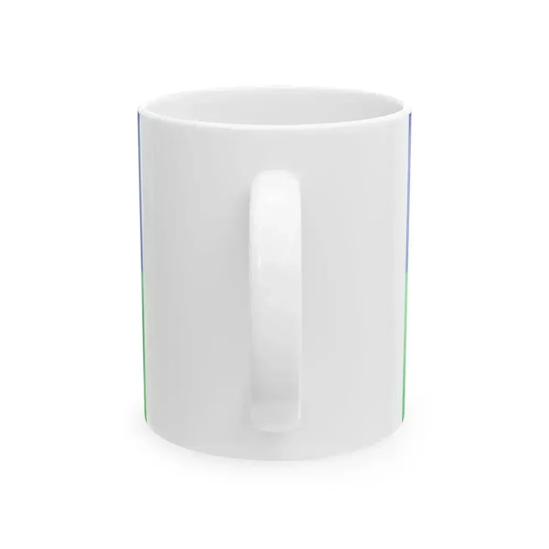 Eight-spoked wheel flag used by Hungarian Romanies (Hungary) White Coffee Mug - Go Mug Yourself