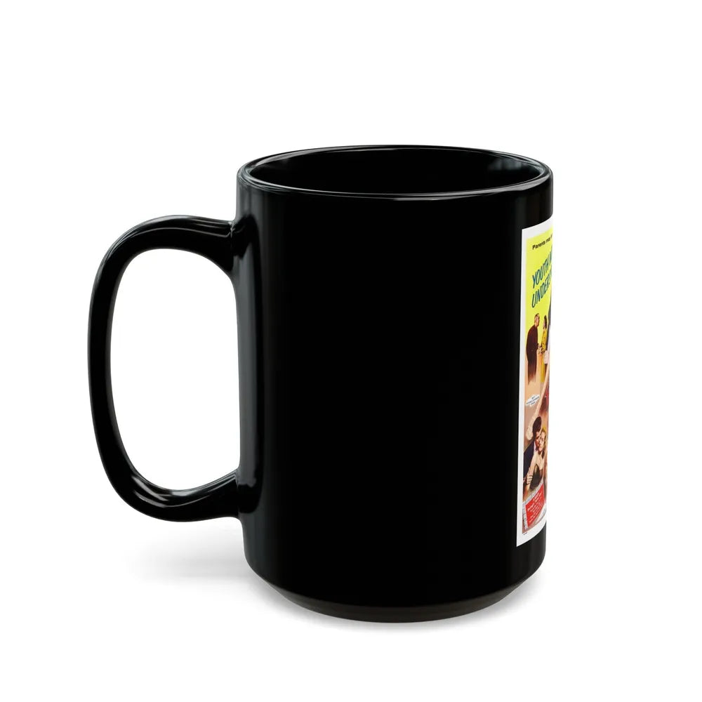 EIGHTEEN AND ANXIOUS 1957 Movie Poster - Black Coffee Mug-Go Mug Yourself