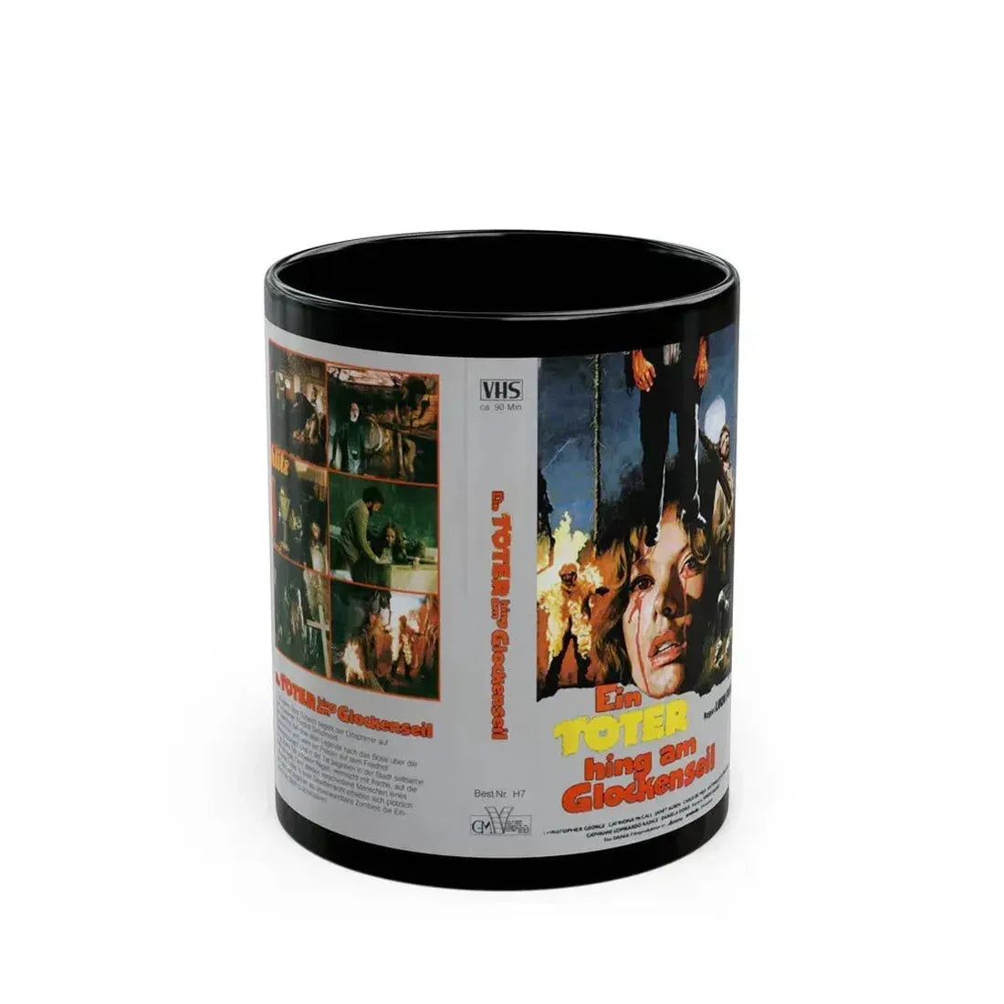 EIN TOTER HING AM GLOCKENSEIL (VHS COVER) - Black Coffee Mug 11oz - Go Mug Yourself
