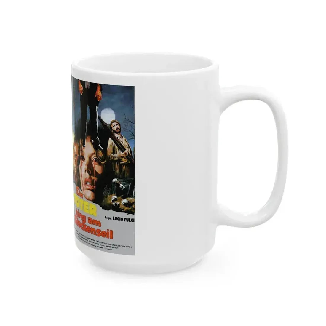 EIN TOTER HING AM GLOCKENSEIL (VHS COVER) - White Coffee Mug - Go Mug Yourself