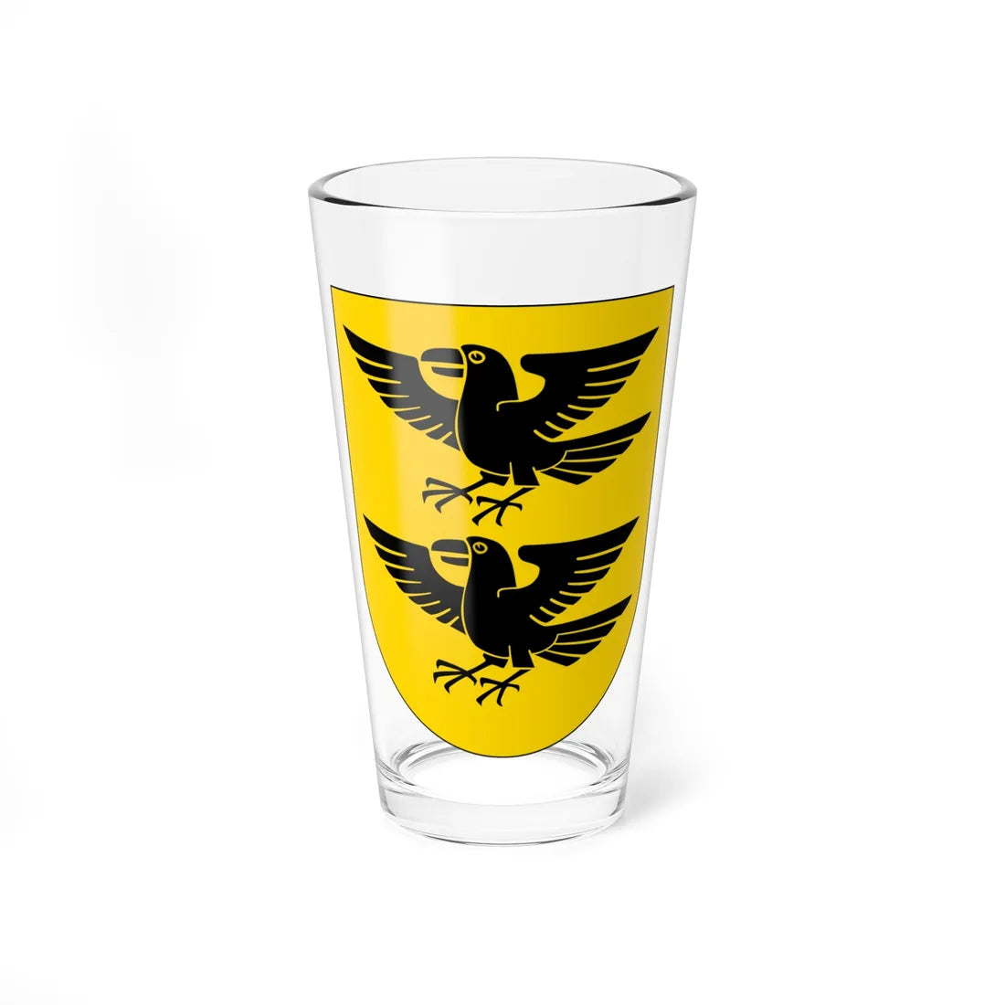 Einsiedeln-Abbey-coat of arms (Switzerland) (Coat of Arms) Pint Glass 16oz 16oz - Go Mug Yourself