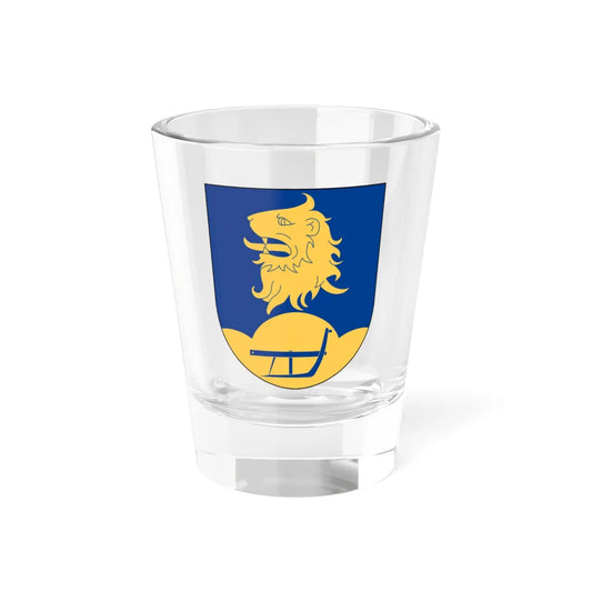 Ekebyborna församling vapen (Sweden) (Coat of Arms) Shot Glass 1.5oz 1.5oz - Go Mug Yourself